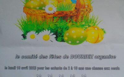 Chasse aux œufs  le 10 avril 2023