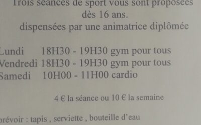 Cours de gym